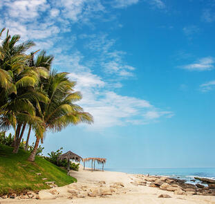 Erholung an der Küste Perus